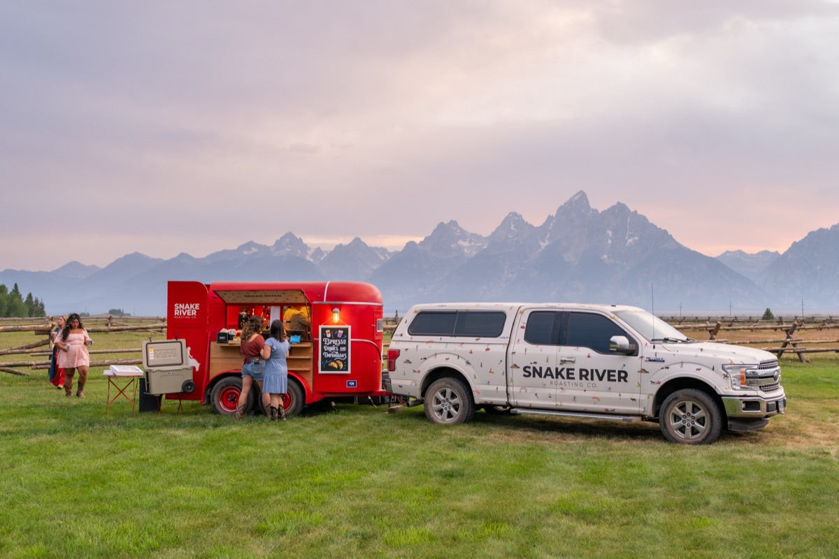 The Trailer serving guests at a ranch beneath the Tetons