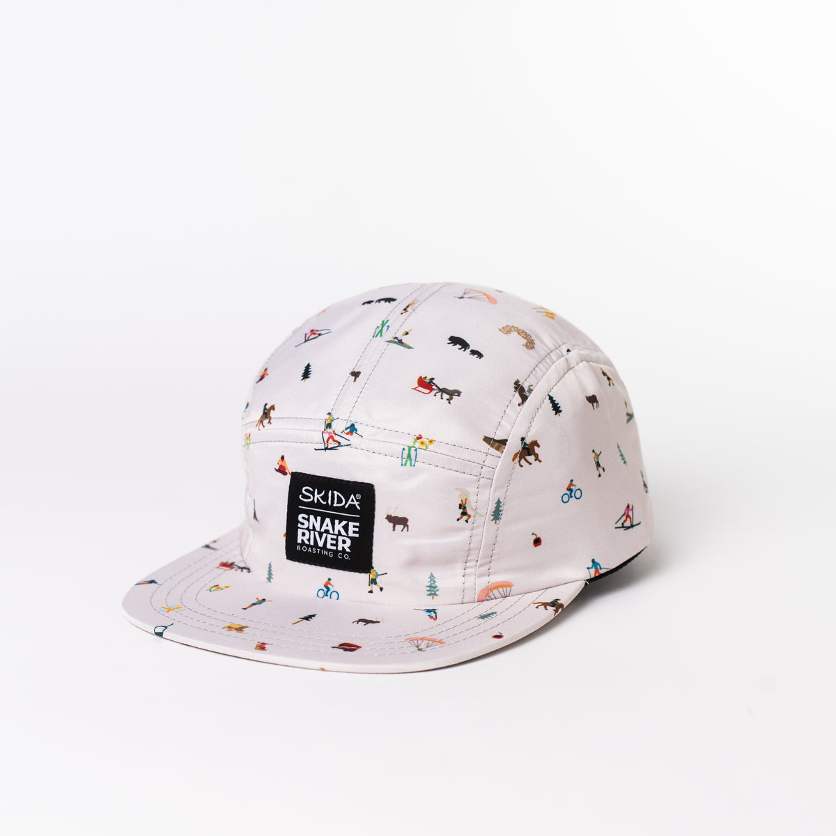 SRRC x Skida Icon Hat — Snake River Roasting Co. merch, studio photo on a white background (3 of 3)