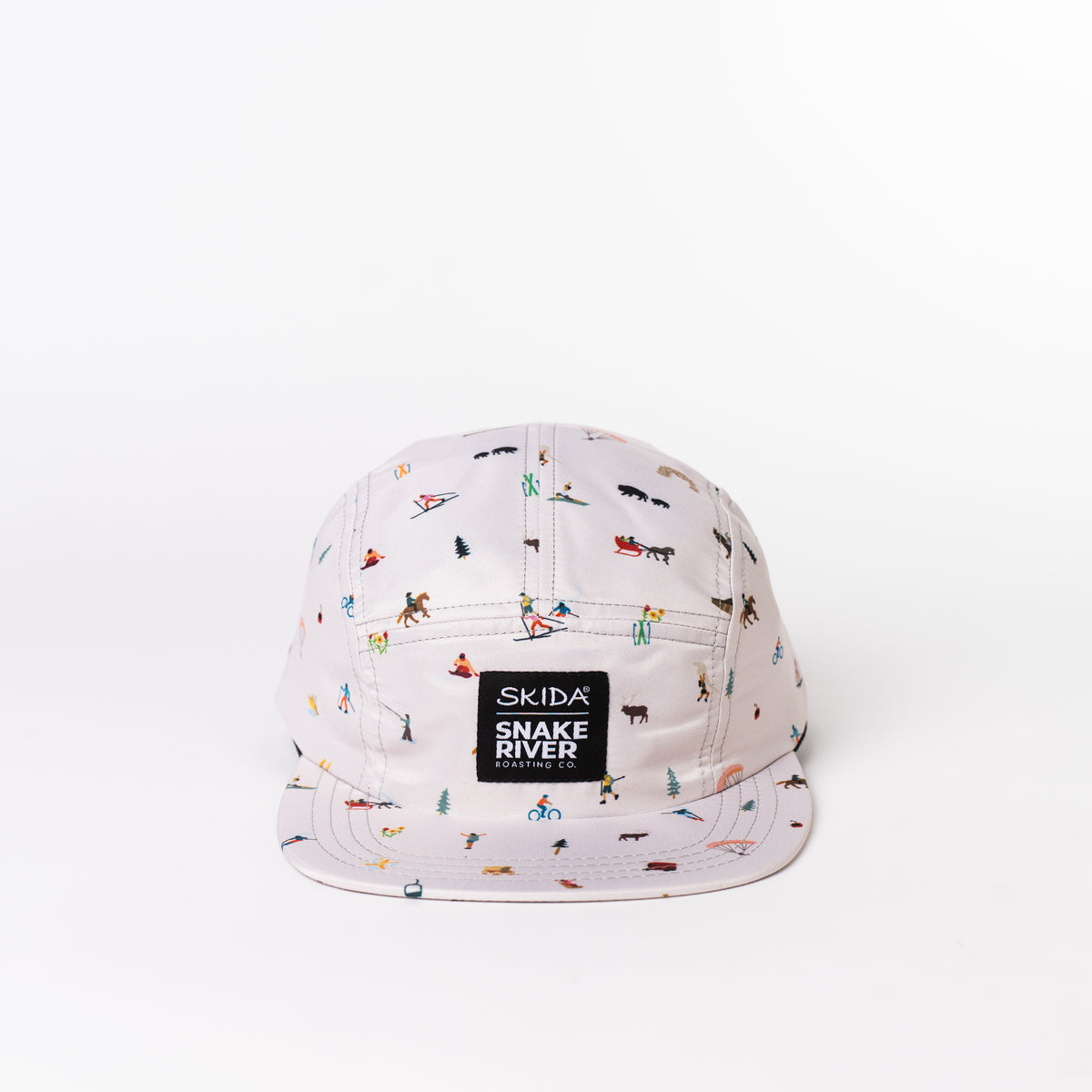 SRRC x Skida Icon Hat — Snake River Roasting Co. merch, studio photo on a white background (1 of 3)