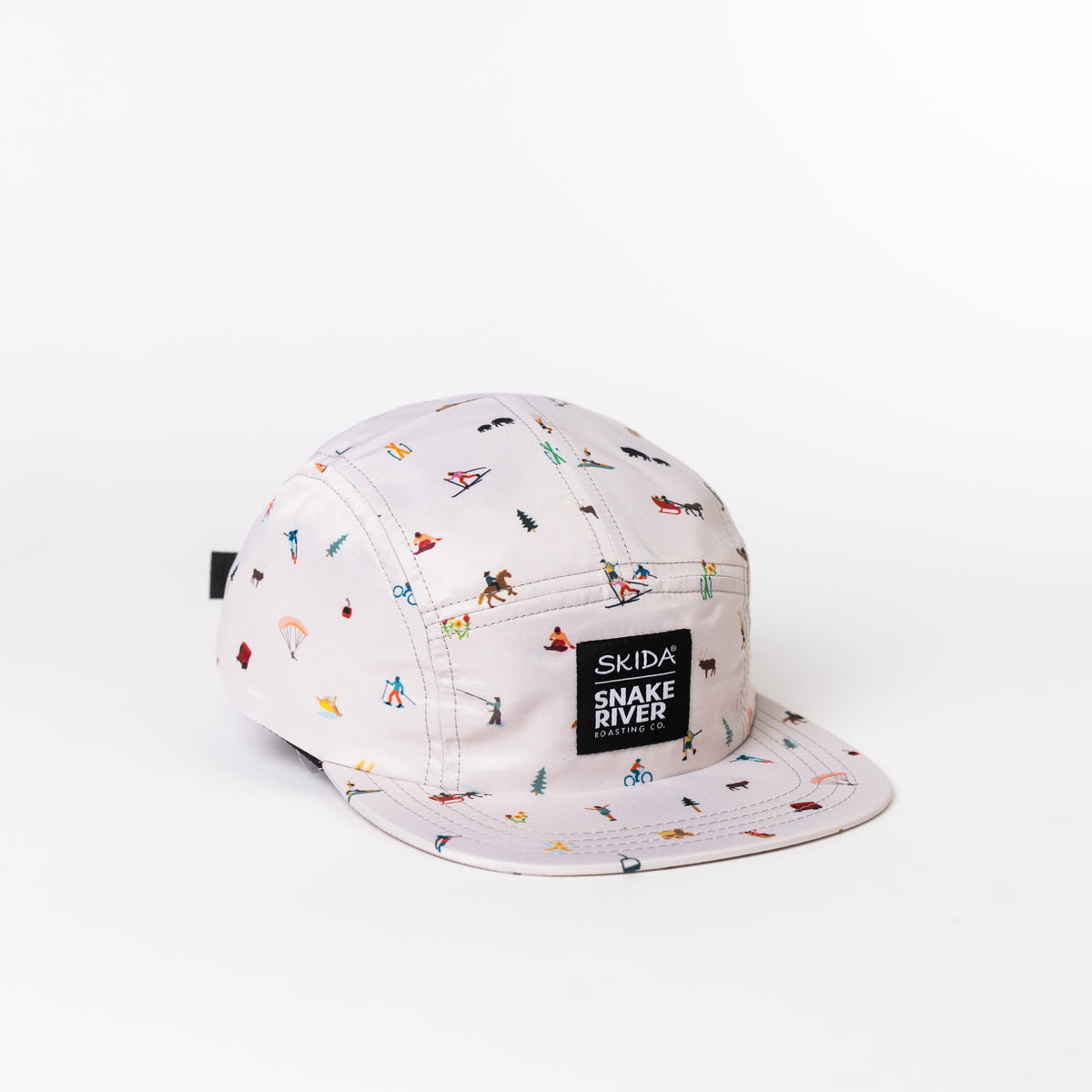 SRRC x Skida Icon Hat — Snake River Roasting Co. merch, studio photo on a white background (2 of 3)
