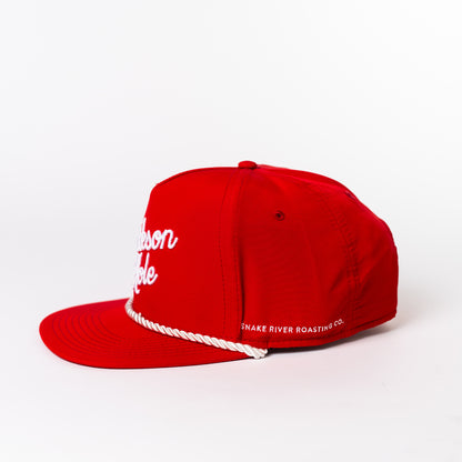 SRRC Pukka Rope Hats — Snake River Roasting Co. merch, studio photo on a white background (4 of 6)
