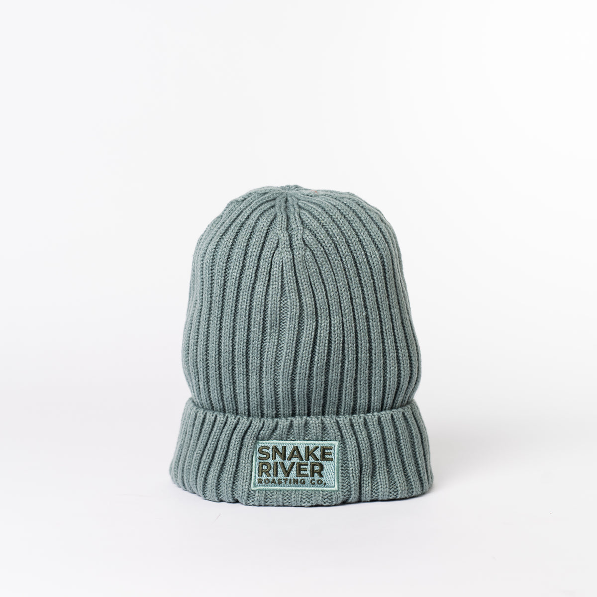 SRRC Beanie — Snake River Roasting Co. merch, studio photo on a white background (1 of 3)