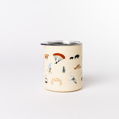 SRRC Icon Camp Mug 12oz — Snake River Roasting Co. merch, studio photo on a white background (2 of 4)