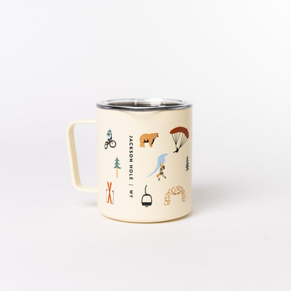 SRRC Icon Camp Mug 12oz — Snake River Roasting Co. merch, studio photo on a white background (4 of 4)