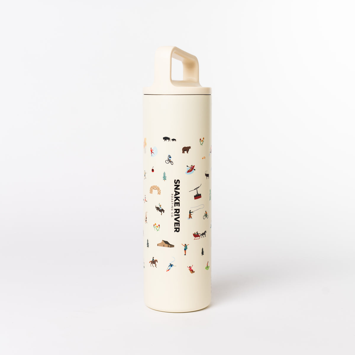 SRRC Water Bottle — Snake River Roasting Co. merch, studio photo on a white background (1 of 4)