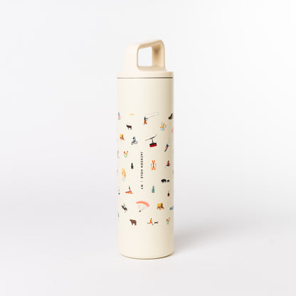 SRRC Water Bottle — Snake River Roasting Co. merch, studio photo on a white background (3 of 4)