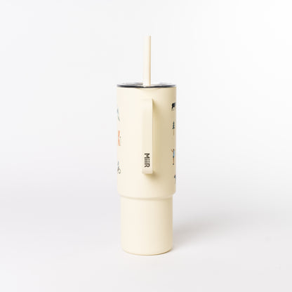 32oz All Day Straw Cup — Snake River Roasting Co. merch, studio photo on a white background (4 of 4)