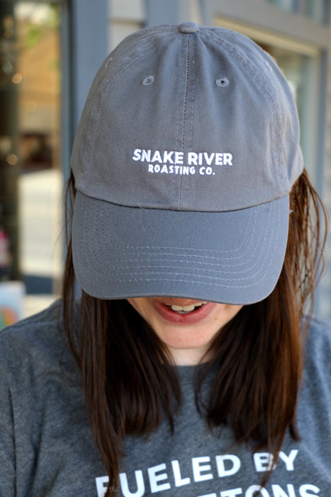 Grey Dad Hat - Charcoal Snake River