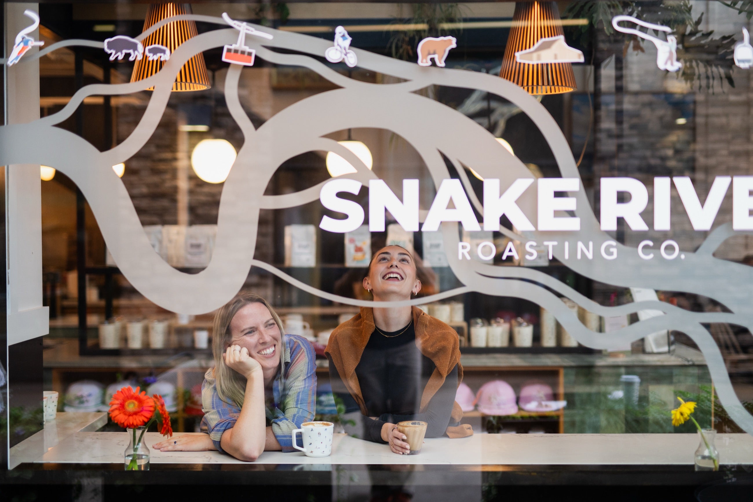 Inside the Snake River Roasting Co. cafe