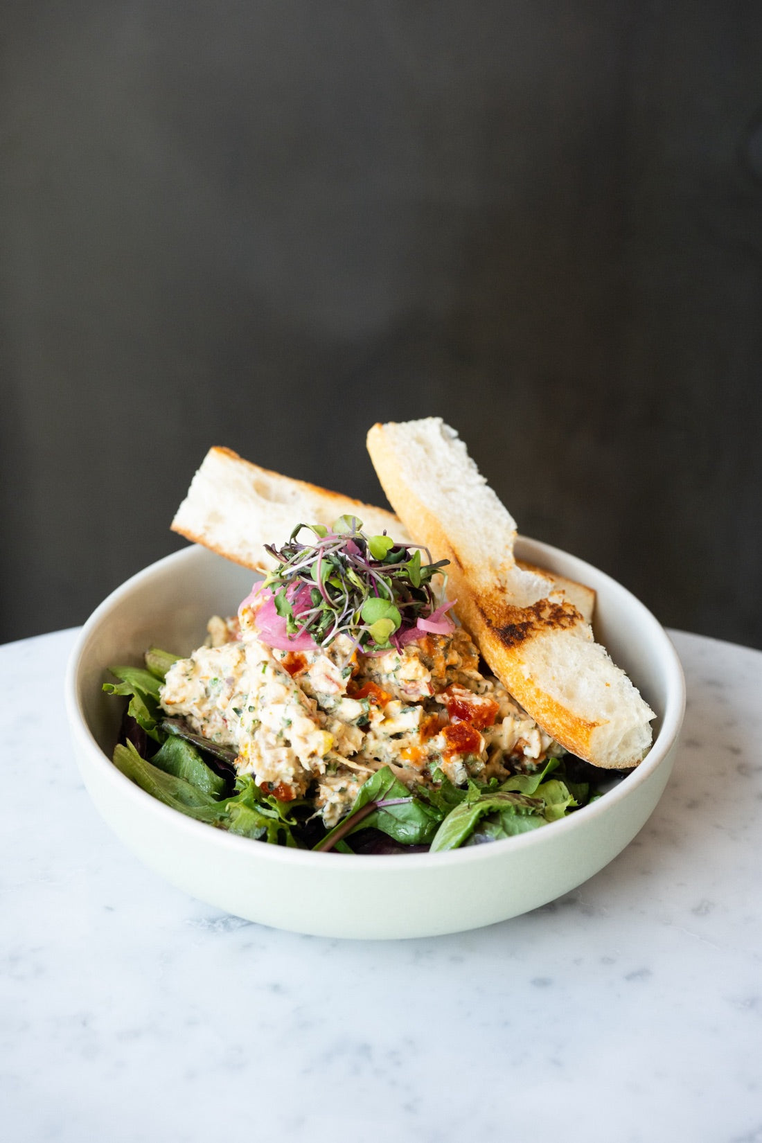 Olive Gribiche Chicken Salad